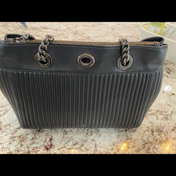 Quilted Leather Coach purse. - Picture 2 of 3